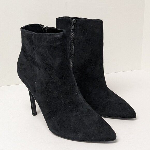 Charles David Delicious Ankle Boots, Black Suede, Womens 9.5 - Picture 1 of 7